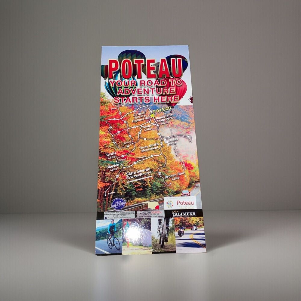 Promotional Rack Card Travel Recreation Events Poteau Oklahoma